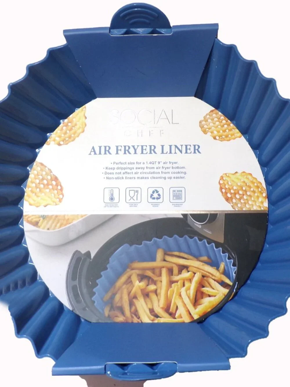 Social Chef Silicone Air Fryer Accessory Kit (2-Piece Set)
